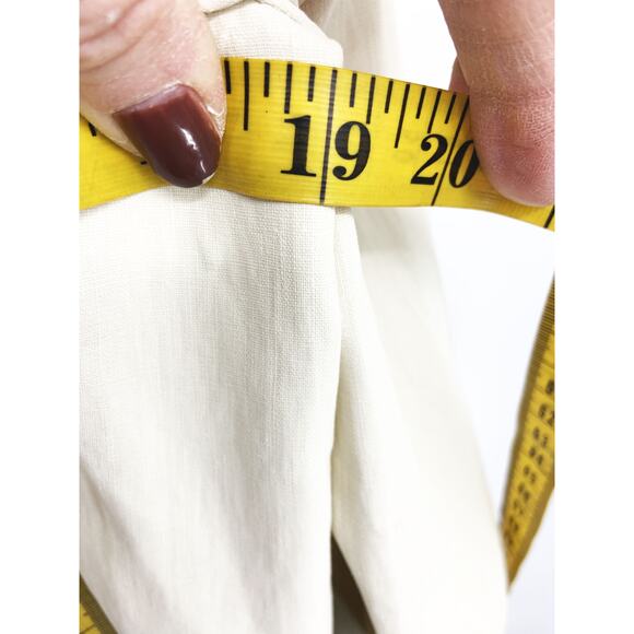 Massimo Dutti Limited Edition Double Breasted Beige Linen Blazer Size 8 NWT - Picture 12 of 14